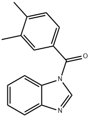 1H-benzimidazol-1-yl(3,4-dimethylphenyl)methanone 구조식 이미지