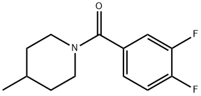 1-(3,4-difluorobenzoyl)-4-methylpiperidine 구조식 이미지