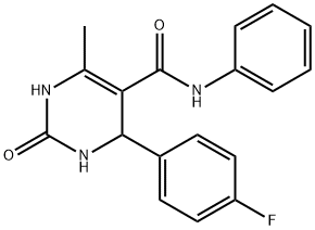 4-(4-fluorophenyl)-6-methyl-2-oxo-N-phenyl-1,2,3,4-tetrahydropyrimidine-5-carboxamide Structure