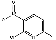 2-Chloro-6-fluoro-3-nitropyridine 구조식 이미지