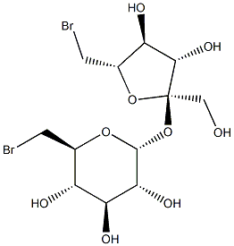 a-D-Glucopyranoside,6-bromo-6-deoxy-b-D-fructofuranosyl6-bromo-6-deoxy- Structure