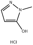 1-Methyl-1H-pyrazol-5-ol hydrochloride 구조식 이미지