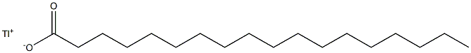 Octadecanoic acid, thallium(1+) salt Structure