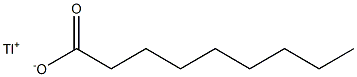 Nonanoic acid, thallium(1+) salt Structure