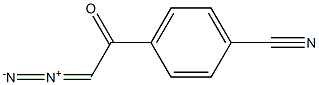 Benzonitrile,4-(2-diazoacetyl)- Structure