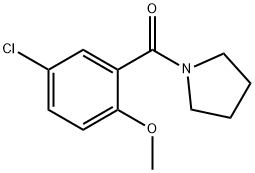 1-(5-chloro-2-methoxybenzoyl)pyrrolidine Structure