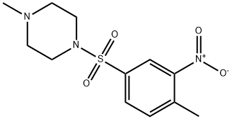 1-methyl-4-[(4-methyl-3-nitrophenyl)sulfonyl]piperazine 구조식 이미지