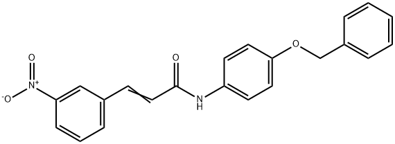 (2E)-N-[4-(benzyloxy)phenyl]-3-(3-nitrophenyl)prop-2-enamide Structure