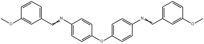 (3-methoxybenzylidene)(4-{4-[(3-methoxybenzylidene)amino]phenoxy}phenyl)amine 구조식 이미지