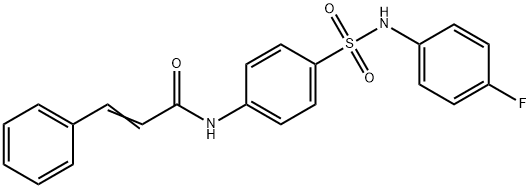 N-(4-{[(4-fluorophenyl)amino]sulfonyl}phenyl)-3-phenylacrylamide Structure