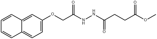 methyl 4-{2-[(2-naphthyloxy)acetyl]hydrazino}-4-oxobutanoate 구조식 이미지