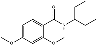 2,4-dimethoxy-N-(pentan-3-yl)benzamide Structure