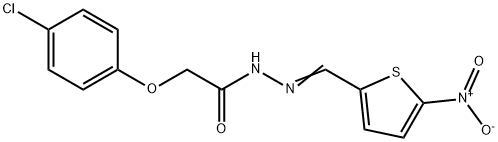 2-(4-chlorophenoxy)-N'-[(5-nitro-2-thienyl)methylene]acetohydrazide Structure