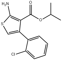 isopropyl 2-amino-4-(2-chlorophenyl)thiophene-3-carboxylate 구조식 이미지