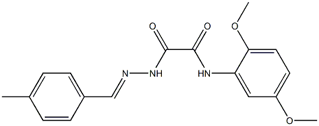 N-(2,5-dimethoxyphenyl)-N'-[(E)-(4-methylphenyl)methylideneamino]oxamide Structure