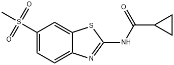 N-(6-(methylsulfonyl)benzo[d]thiazol-2-yl)cyclopropanecarboxamide Structure