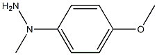 Hydrazine, 1-(4-methoxyphenyl)-1-methyl- 구조식 이미지