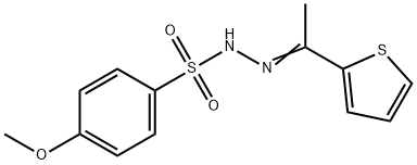 4-methoxy-N-[(Z)-1-thiophen-2-ylethylideneamino]benzenesulfonamide Structure