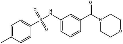 4-methyl-N-(3-(morpholine-4-carbonyl)phenyl)benzenesulfonamide Structure