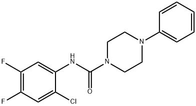 N-(2-chloro-4,5-difluorophenyl)-4-phenylpiperazine-1-carboxamide Structure