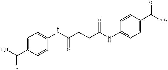 N,N'-bis[4-(aminocarbonyl)phenyl]succinamide 구조식 이미지