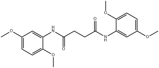 N,N'-bis(2,5-dimethoxyphenyl)succinamide Structure