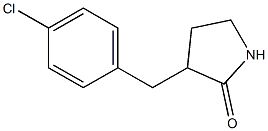 3-[(4-chlorophenyl)methyl]pyrrolidin-2-one Structure