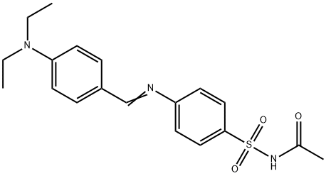 N-[(4-{[4-(diethylamino)benzylidene]amino}phenyl)sulfonyl]acetamide Structure