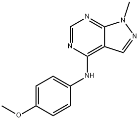 N-(4-methoxyphenyl)-1-methyl-1H-pyrazolo[3,4-d]pyrimidin-4-amine Structure