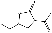 2(3H)-Furanone, 3-acetyl-5-ethyldihydro- 구조식 이미지