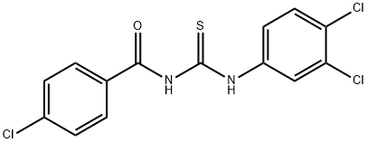 4-chloro-N-{[(3,4-dichlorophenyl)amino]carbonothioyl}benzamide Structure