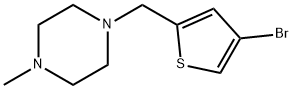 1-((4-Bromothiophen-2-yl)methyl)-4-methylpiperazine Structure