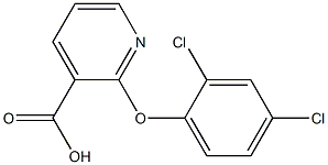 3-Pyridinecarboxylic acid, 2-(2,4-dichlorophenoxy)- Structure