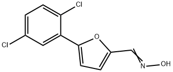 (E)-5-(2,5-dichlorophenyl)furan-2-carbaldehyde oxime 구조식 이미지