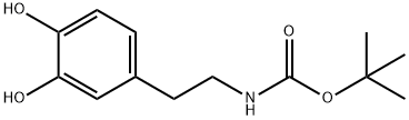 N-(tert-butoxycarbonyl)dopamine 구조식 이미지