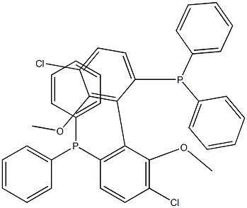 [4-chloro-2-(3-chloro-6-diphenylphosphanyl-2-methoxyphenyl)-3-methoxyphenyl]-diphenylphosphane Structure