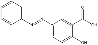 2-Hydroxy-5-(phenyldiazenyl)benzoic acid Structure