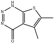 5,6-dimethyl-3H,4H-thieno[2,3-d][1,2,3]triazin-4-one 구조식 이미지