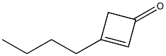 2-Cyclobuten-1-one, 3-butyl- Structure