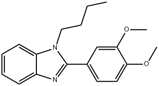 1-butyl-2-(3,4-dimethoxyphenyl)-1H-benzo[d]imidazole Structure