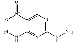 (4-hydrazinyl-5-nitro-pyrimidin-2-yl)hydrazine 구조식 이미지