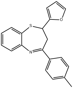 2-(furan-2-yl)-4-(p-tolyl)-2,3-dihydrobenzo[b][1,4]thiazepine Structure