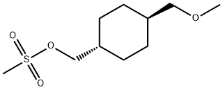 Cyclohexanemethanol, 4-(methoxymethyl)-, methanesulfonate, trans- Structure