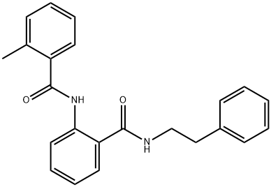 2-methyl-N-(2-{[(2-phenylethyl)amino]carbonyl}phenyl)benzamide 구조식 이미지