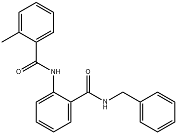 N-{2-[(benzylamino)carbonyl]phenyl}-2-methylbenzamide 구조식 이미지