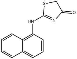 2-(naphthalen-1-ylamino)thiazol-4(5H)-one Structure