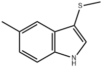 5-METHYL-3-(METHYLTHIO)-1H-INDOLE 구조식 이미지