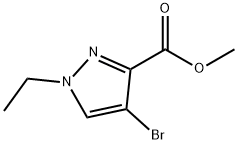 METHYL 4-BROMO-1-ETHYL-1H-PYRAZOLE-3-CARBOXYLATE 구조식 이미지