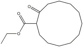 Cyclododecanecarboxylic acid, 2-oxo-, ethyl ester Structure