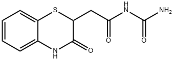 N-carbamoyl-2-(3-oxo-3,4-dihydro-2H-benzo[b][1,4]thiazin-2-yl)acetamide 구조식 이미지